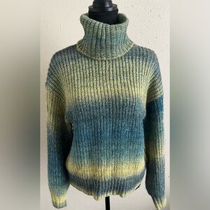 Cozy Multicolor Turtleneck Sweater